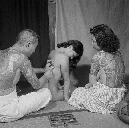 Тату-салон в Японии 1946 г.