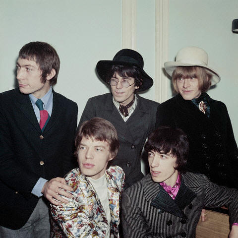 The Rolling Stones: Mick Jagger, Bill Wyman, Charlie Watts, Keith Richards, Brian Jones