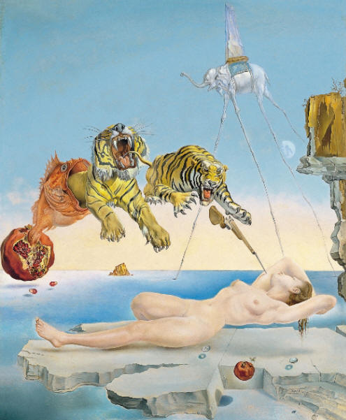 Salvador Dali One Second Before Awakening from a Dream Caused by the Flight of a Bee Around a Pomegranate, 1944